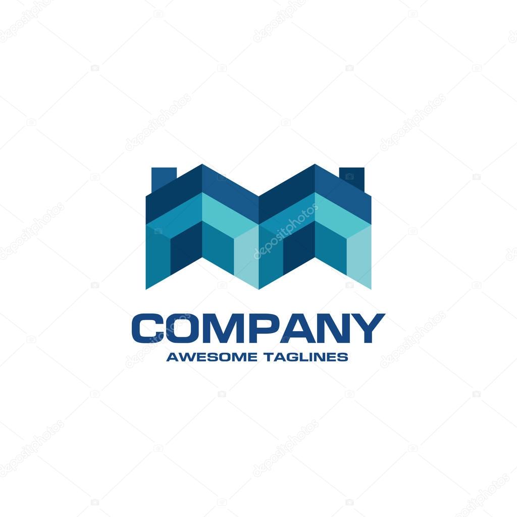 Creative Real Estate logo, Property and Construction Logo design Vector, colorful homes logo concept, neighbor house logo