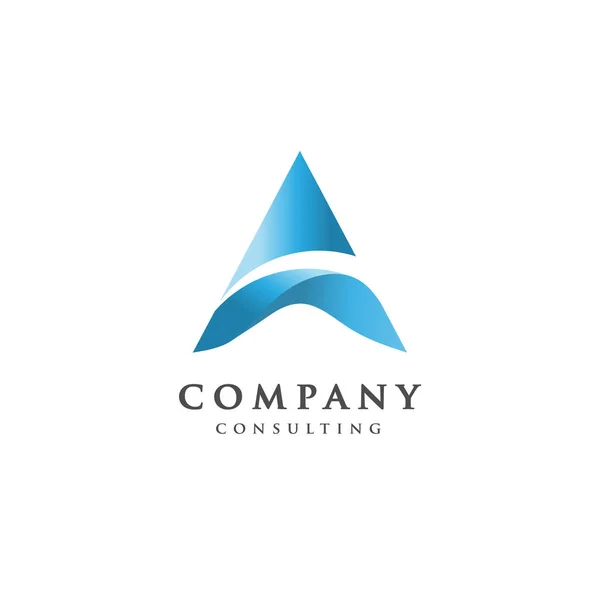 Kreativní písmeno A Logo — Stockový vektor