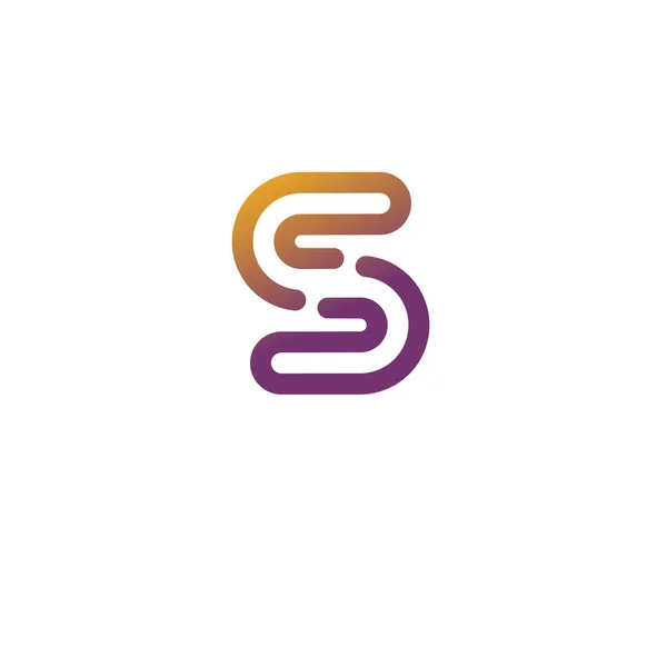 抽象文字のロゴ — ストックベクタ