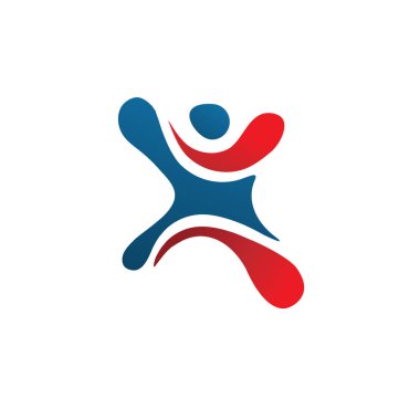 yaratıcı şekil spor, harf X logosu