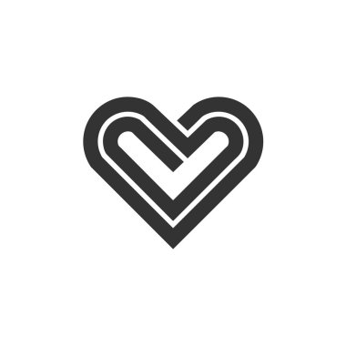 Kalp simge vektör logosu