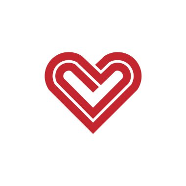 Kalp simge vektör logosu