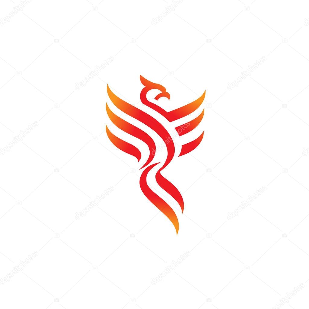 Best phoenix logo concept, luxury phoenix consulting element logo icon concept,