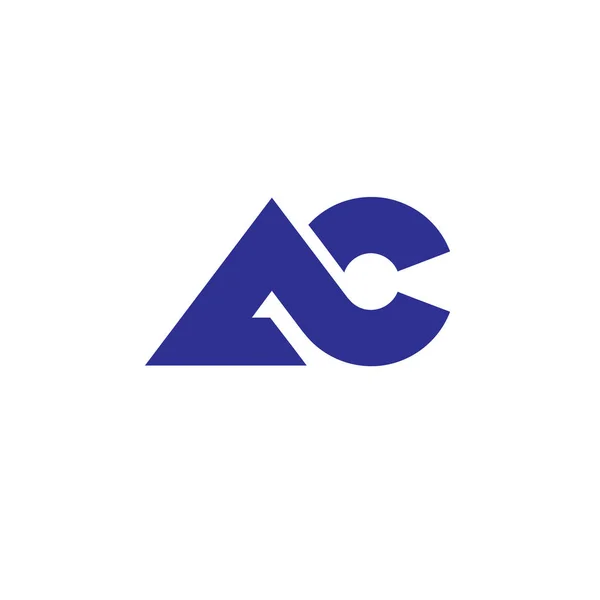 Mektup Ac logo vektör — Stok Vektör
