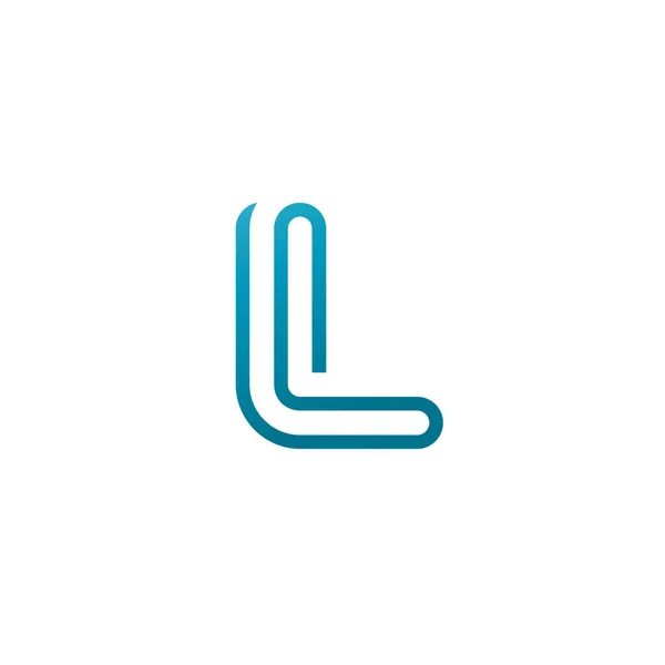 L betű kreatív logó — Stock Vector