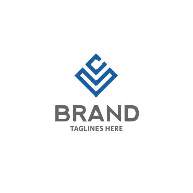 LC mektup logo tasarım vektör çizim şablonu