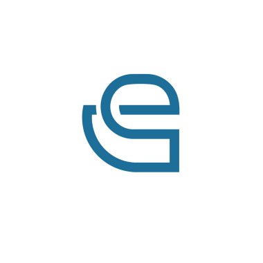 yaratıcı harf E logosu