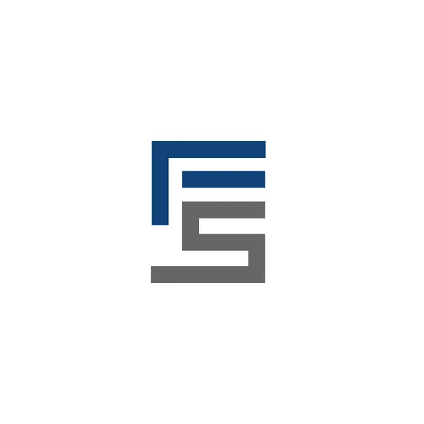 Buchstabe fs Logo Vektor — Stockvektor