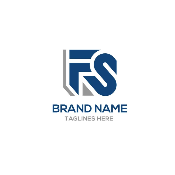 Lettre FS logo vecteur — Image vectorielle