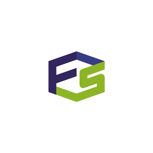 Letter FS logo vector — Stock Vector