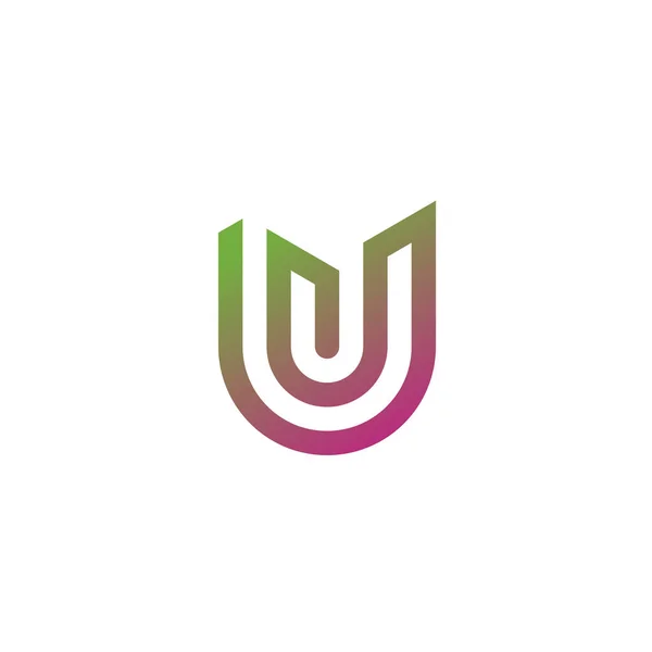 Letra U logo vector — Vector de stock