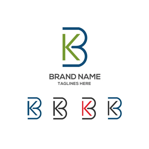 Lettre KB logo vecteur — Image vectorielle