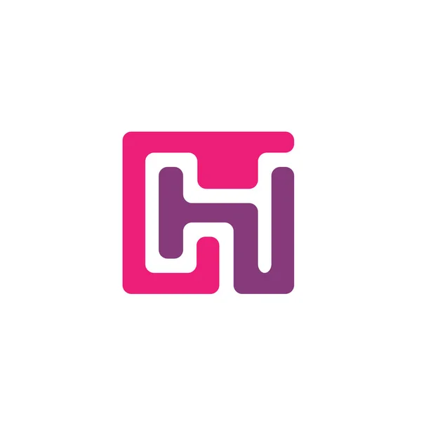 文字 H ロゴのデザインのベクトル — ストックベクタ