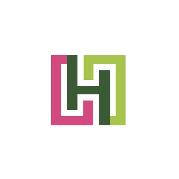 Carta H vetor de design de logotipo —  Vetores de Stock