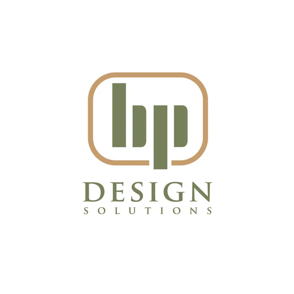 BP letter logo ontwerp vector — Stockvector