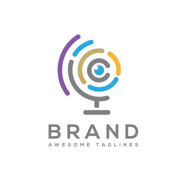 Soyut küre gözleri daireler teknoloji