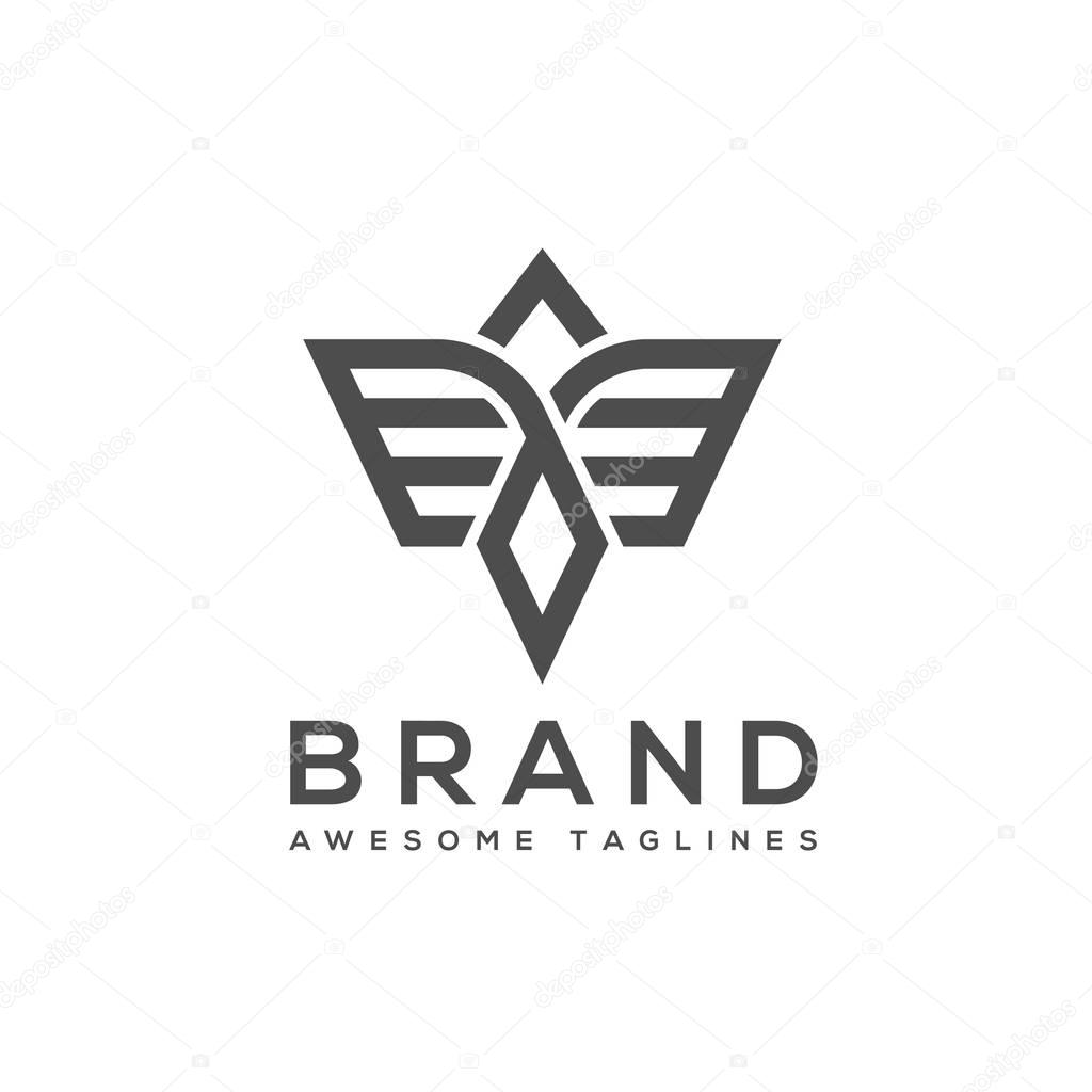 Best simple Vector wings logo , Winged logo company and icon wing flying, eagle wing brand and logotype wing bird illustration