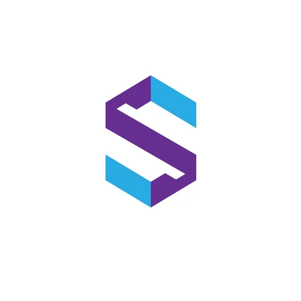 Найкращий шаблон дизайну логотипу Letter S — стоковий вектор