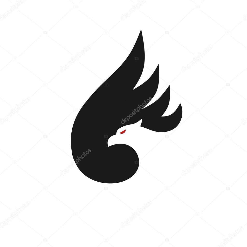 Luxury phoenix logo concept, best phoenix bird logo design, phoenix vector logo