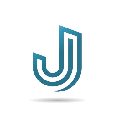 J harfi yaratıcı Logo