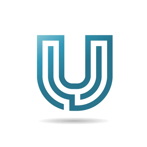 Літера U дизайн логотипу — стоковий вектор