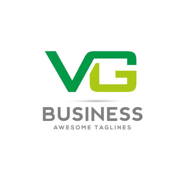 VG harf kombinasyonu logosu — Stok Vektör