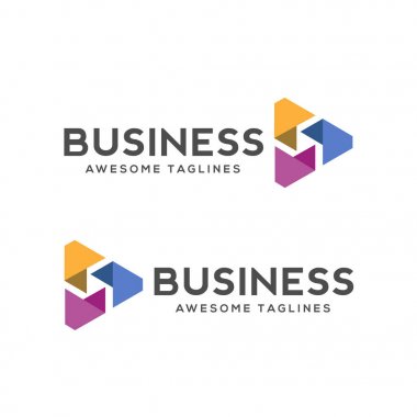 Soyut üçgen logo, logo oyun yaratıcı araçları