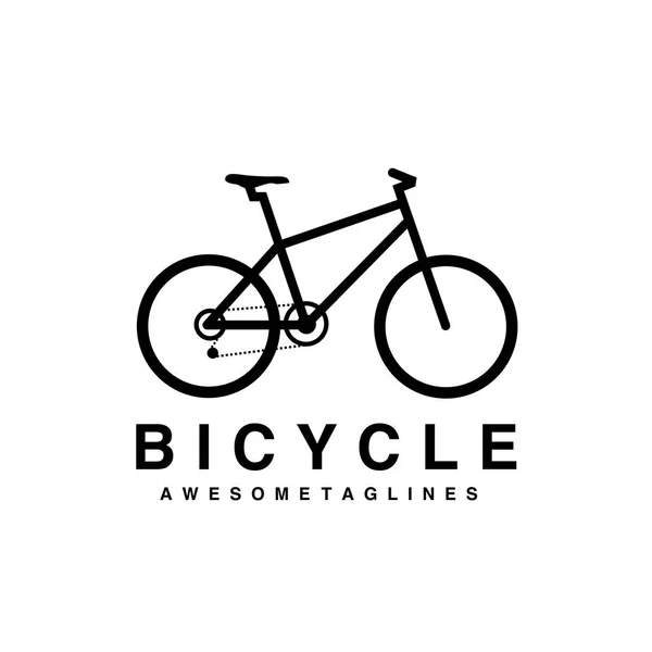 Mountain Bike Logo Vector Mtb Logo Bicycle Icon Design Flat — Stock Vector