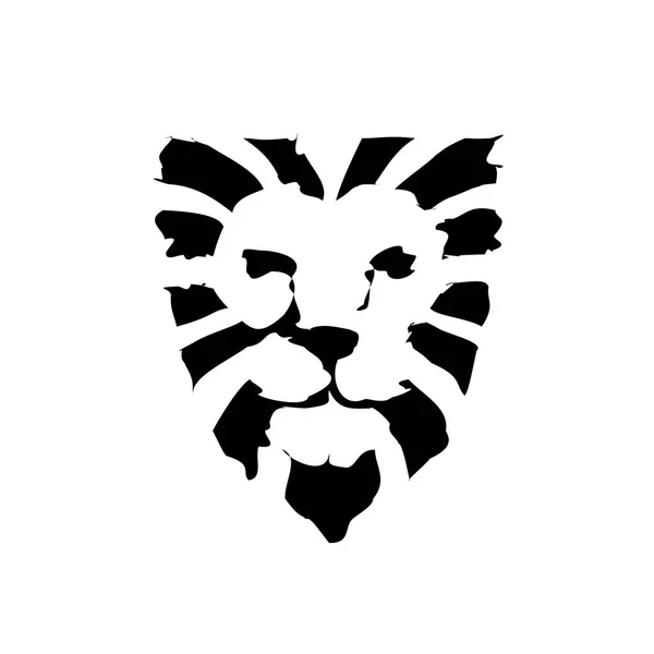 Vecteur Logo Tête Lion Concept Signe Tête Roi Lion Logo — Image vectorielle