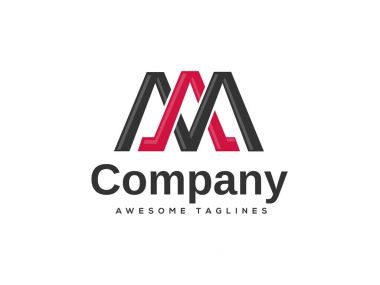 yaratıcı mektup benim logo tasarım şablonu öğeleri. basit mektup Am mektup logo, iş kurumsal mektubu Am logo tasarlamak vektör. Basit ve temiz düz tasarım mektup Am logo vektör şablonu.
