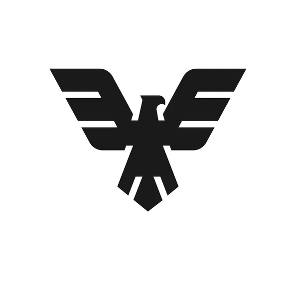 Логотип Орлиной Головы Шаблон Графический Талисман Ястреба Логотип Вектора Орлиного — стоковый вектор