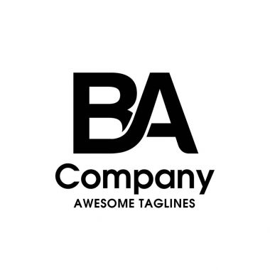 yaratıcı mektup Ba logo tasarım öğeleri. basit mektup Ba harfi logosu, iş kurumsal mektup Ba logo tasarlamak vektör. Basit ve temiz düz tasarım mektup Ba logo vektör şablonu.
