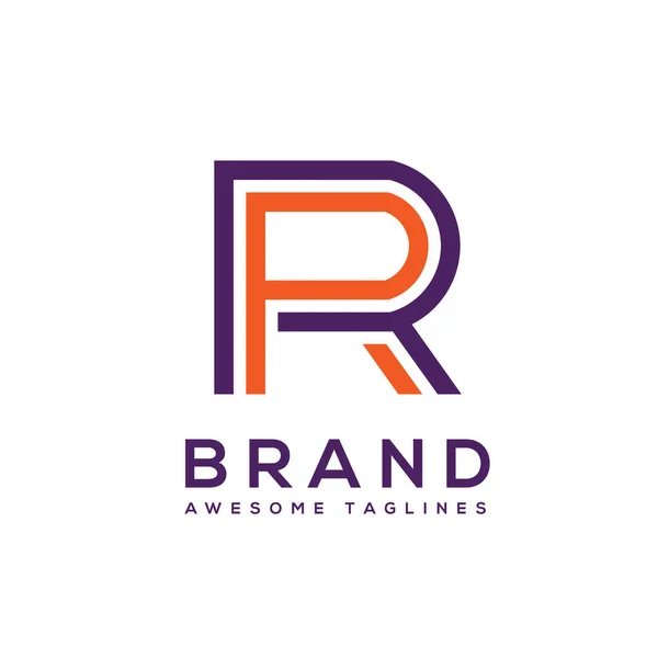 Creative Letter Logo Design Elements Simple Letter Letter Logo Business — Stock Vector