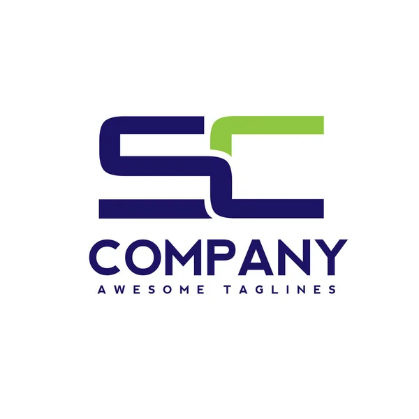 Creative Letter Logo Design Template Elements Simple Letter Letter Logo — Stock Vector