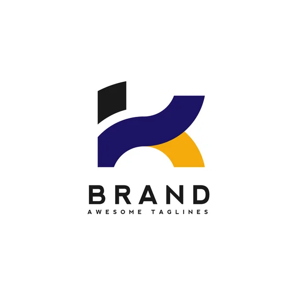Carta Logotipo Modelo Design Simples Empresa Negócios Carta Criativa Logotipo — Vetor de Stock