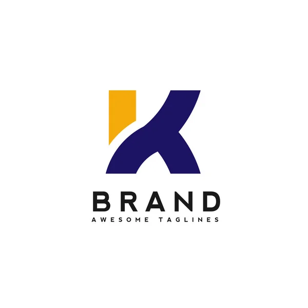 Carta Logotipo Modelo Design Simples Empresa Negócios Carta Criativa Logotipo — Vetor de Stock