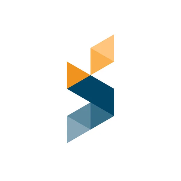 Lettera Logo Geometrico Vettore Creativo Moderno Semplice Lettera Logo Lettera — Vettoriale Stock