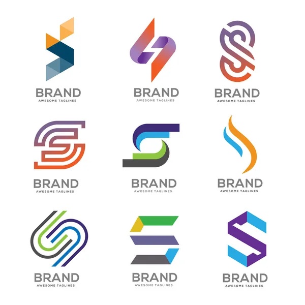 Letter Logo Template Vector Design Logo Set Modern Letter Logo — Stock Vector
