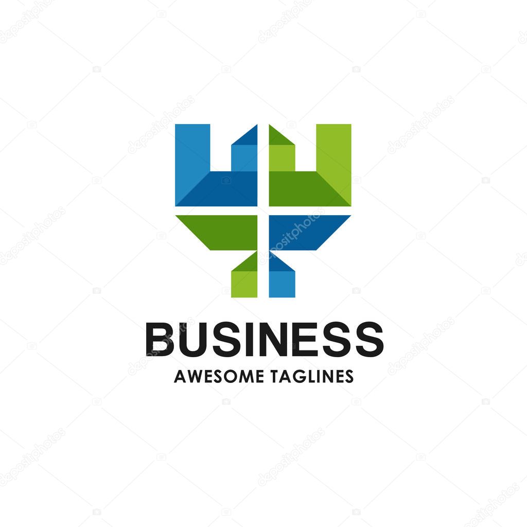 Stylized airplane creative sign colorful design element