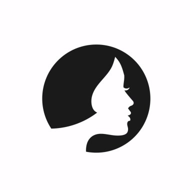 Güzellik Logosu Spa ve Salon için Tasarım Vektörü, Güzellik Yüzü