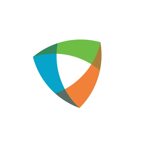 Abstrakte Triage Farbe Einfach Spielen Medientechnologie Logo Konzept — Stockvektor