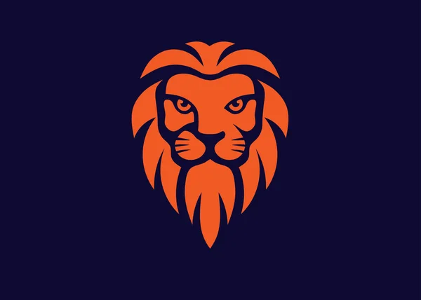 Элегантный Дизайн Логотипа Льва Львиные Короли Головы Символ Роскоши — стоковый вектор