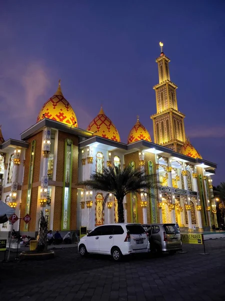 New Mosque Architecture Beautifully Decorated Classic Ornament Calligraphic — Stok fotoğraf