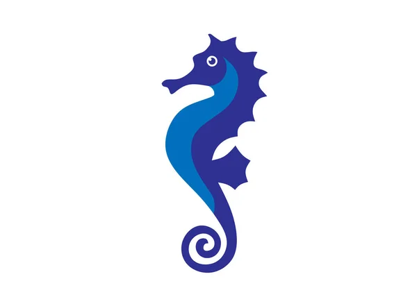 Mořský Koník Kreativní Vektorové Ilustrace Mořské Zvíře Barvy Ikony Módním — Stockový vektor