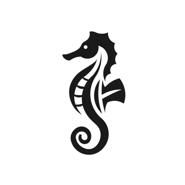 Sea Horse Creatieve Vector Illustratie Zee Dierlijke Kleur Pictogrammen Trendy — Stockvector