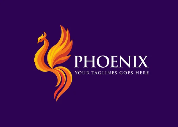 Concepto Logo Phoenix Lujo Mejor Diseño Logo Phoenix Bird Logo — Vector de stock