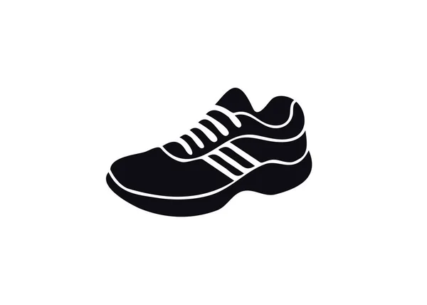 Sport Shoe Icon Fast Speed Sneakers Trainers Silhouette Icon Running — Stock Vector