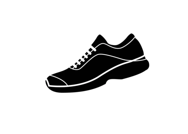 Sportschuh Symbol Schnell Schnell Turnschuhe Turnschuh Silhouette Laufschuhe Joggingschuhe — Stockvektor