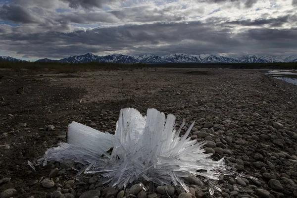 Remnants of ice in late spring.