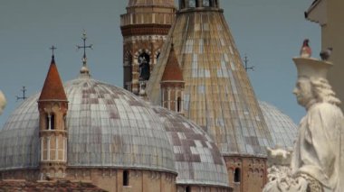 Prato della Valle eliptik kare Padua, Ultra Hd 4k, gerçek zamanlı.